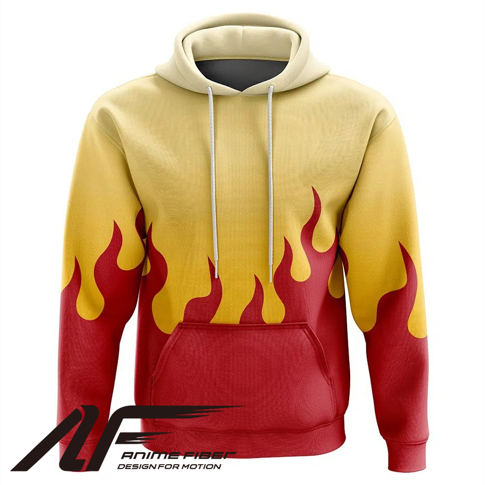 Demon Slayer Kyojuro Rengoku Hoodie - ANIME FIBER