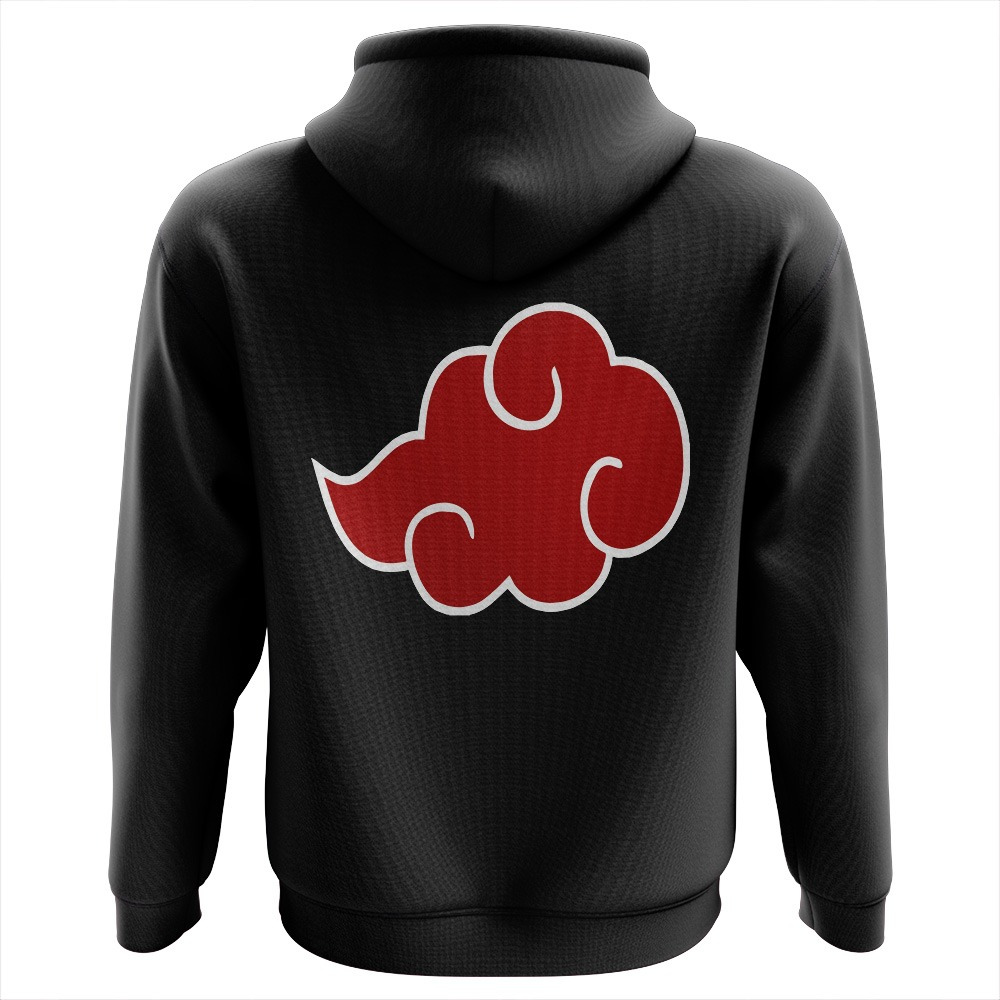 Naruto Akatsuki Minimalist Hoodie - ANIME FIBER