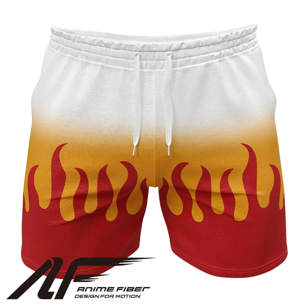 Demon Slayer Kyojuro Rengoku Gym Shorts
