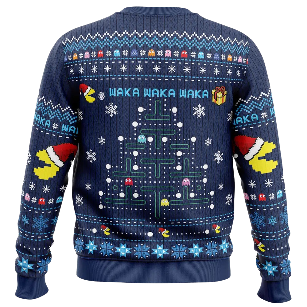Pac-Man Christmas Tree Christmas Sweatshirt