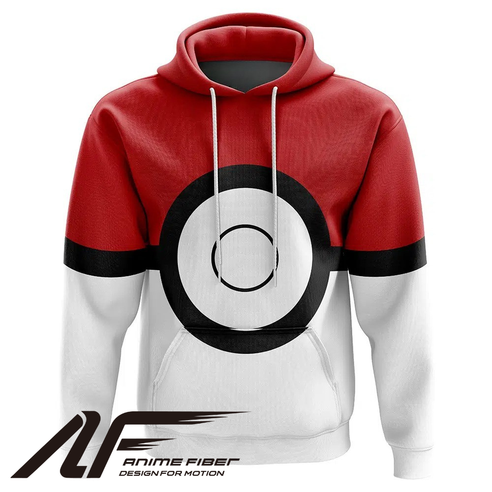 Pokemon Pokeball Hoodie - ANIME FIBER