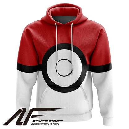 Pokemon Pokeball Hoodie - ANIME FIBER