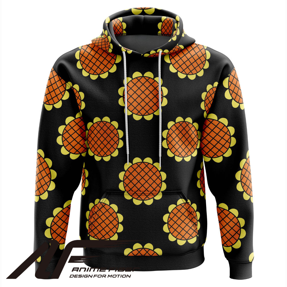 One Piece Monkey D. Luffy Black Dressrosa Hoodie - ANIME FIBER