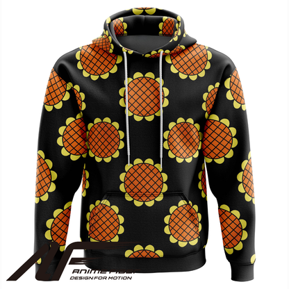 One Piece Monkey D. Luffy Black Dressrosa Hoodie - ANIME FIBER