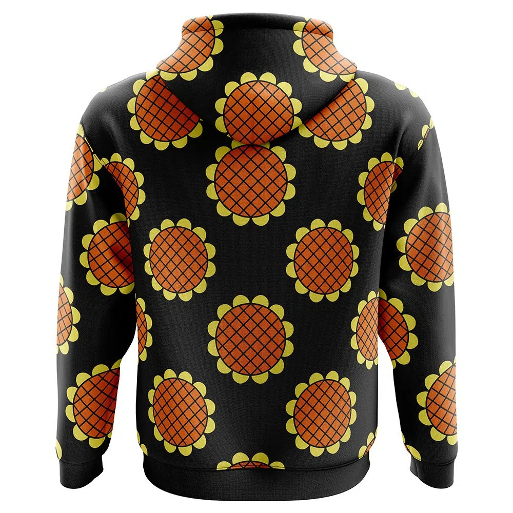 One Piece Monkey D. Luffy Black Dressrosa Hoodie - ANIME FIBER