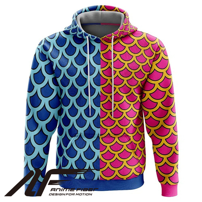 One Piece Kaido Pattern Hoodie - ANIME FIBER