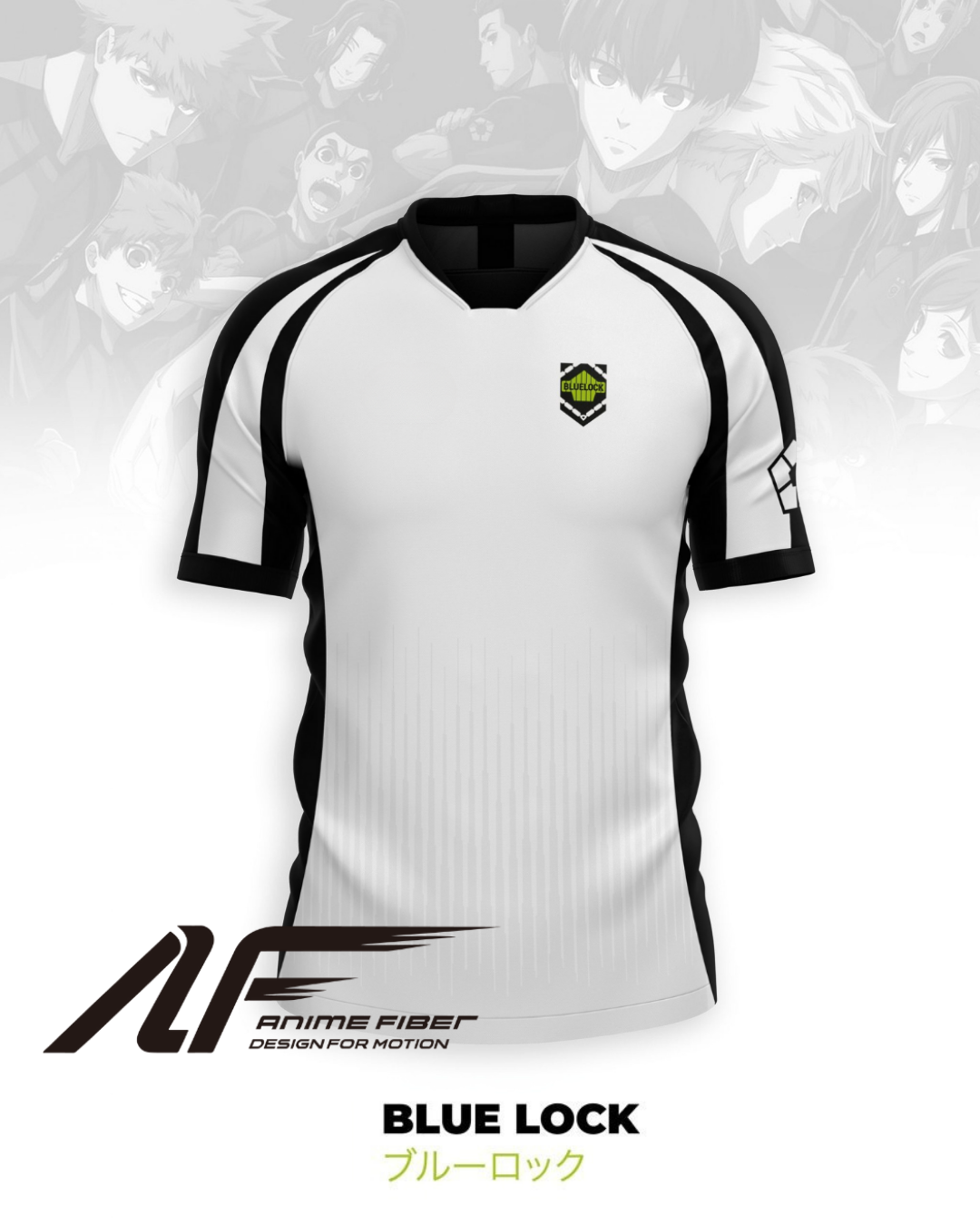 White Team Soccer Jersey | Blue Lock Anime Jersey