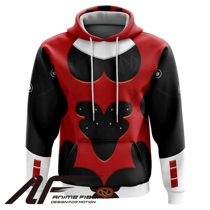 Power Rangers Red Psycho Ranger Hoodie - ANIME FIBER