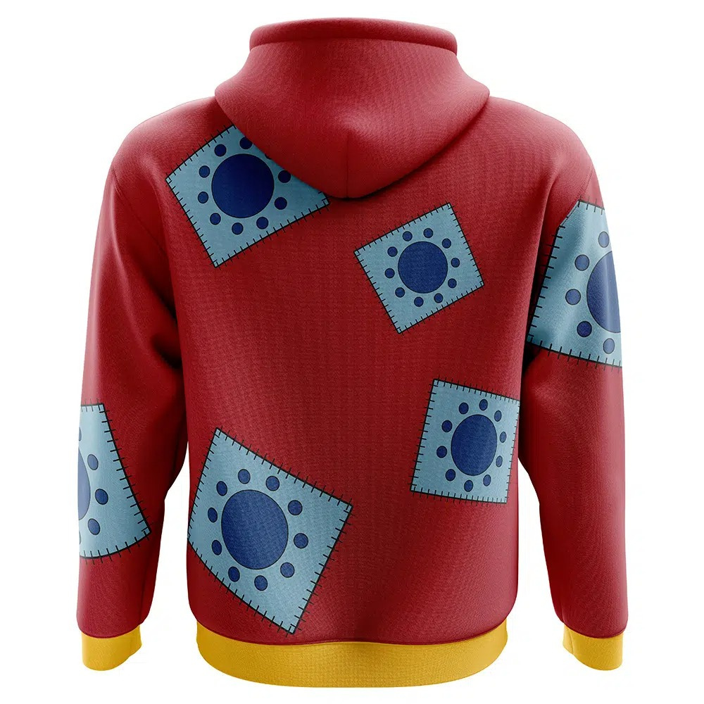 One Piece Luffy Wano Pattern Hoodie - ANIME FIBER