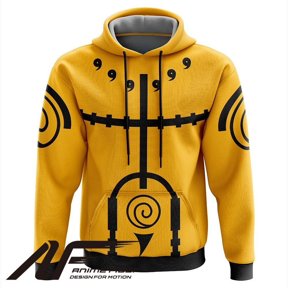 Naruto Shippuden Nine Tails Chakra Mode Hoodie - ANIME FIBER