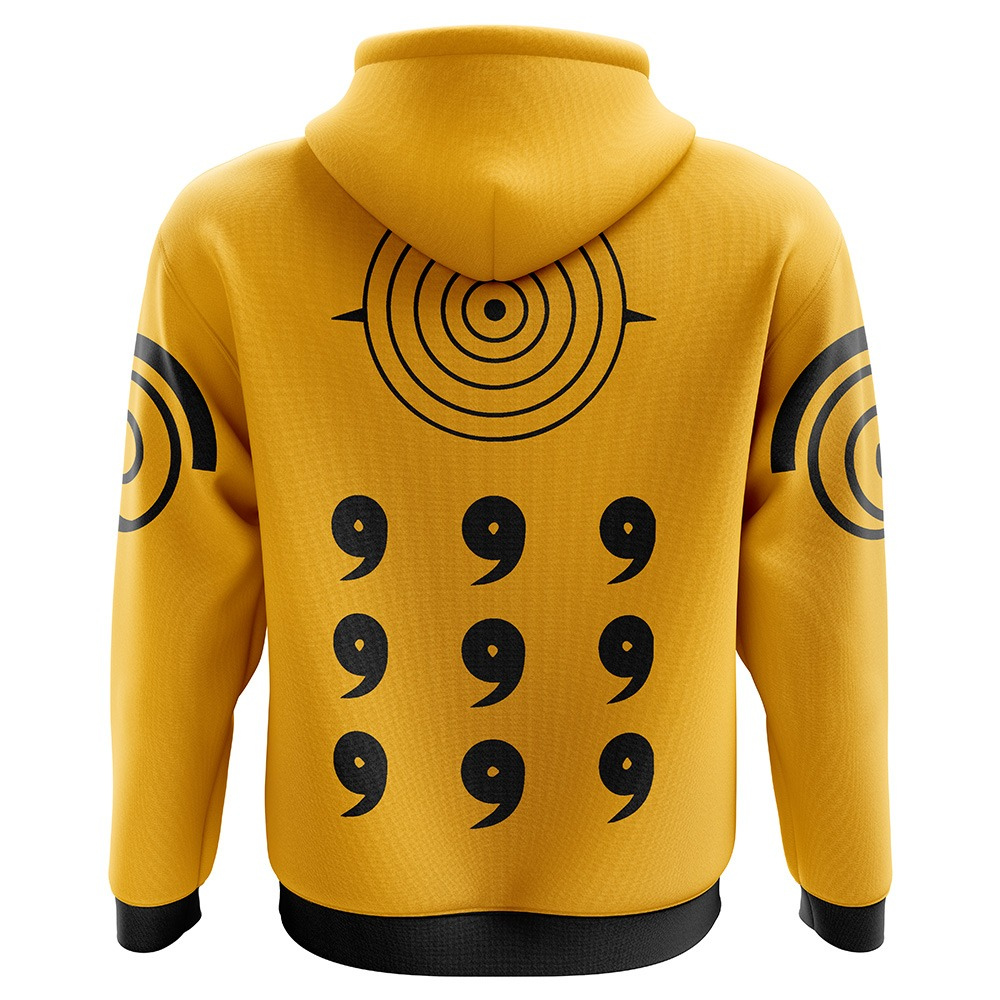 Naruto Shippuden Nine Tails Chakra Mode Hoodie - ANIME FIBER