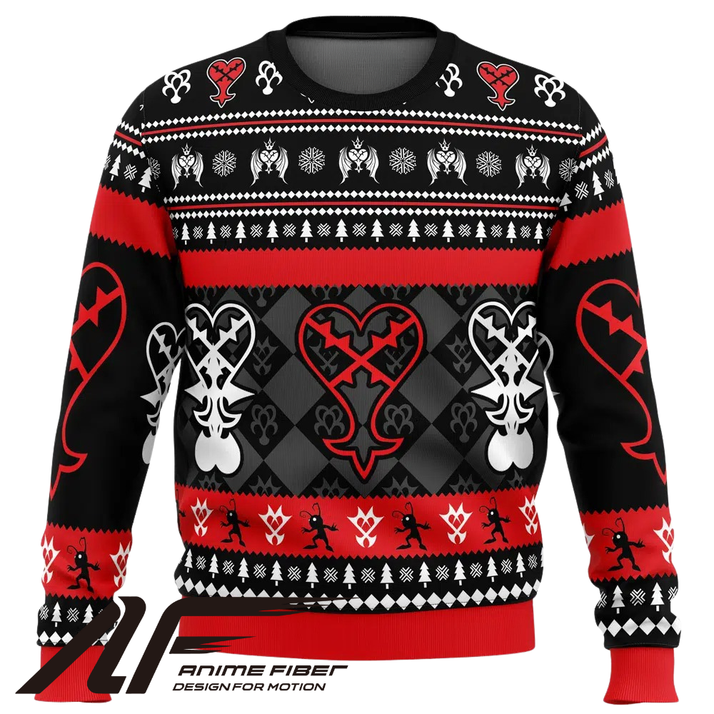 Kingdom Hearts Heartless Christmas Christmas Sweatshirt