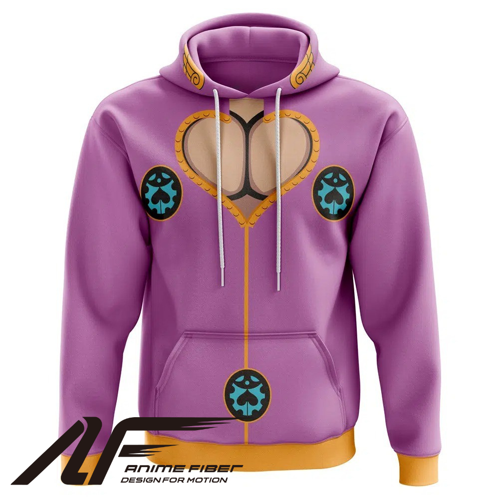 Jojo's Bizarre Adventure Giorno Giovanna Hoodie - ANIME FIBER