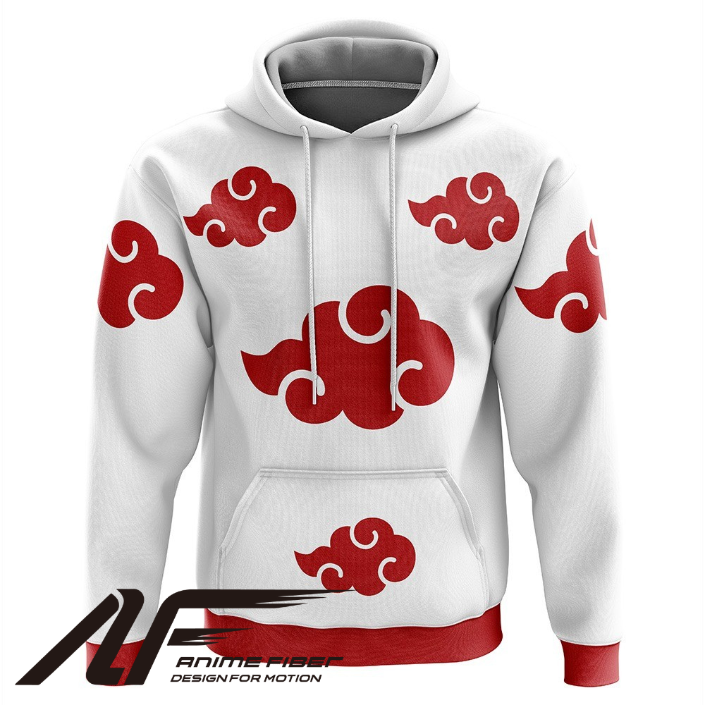 Naruto Akatsuki White Hoodie