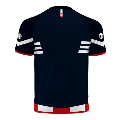 Back view of anime-inspired soccer jersey by Anime Fiber.