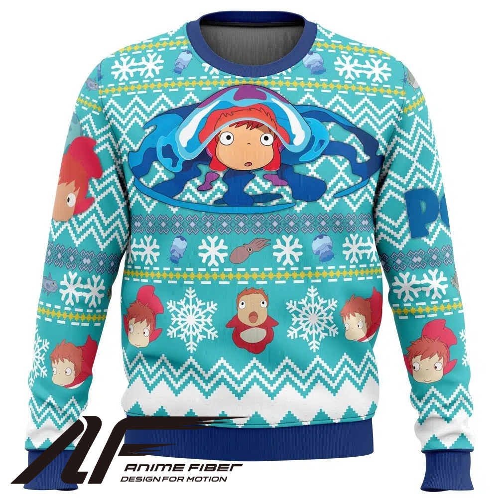 Studio Ghibli Magical Ponyo Christmas Sweatshirt