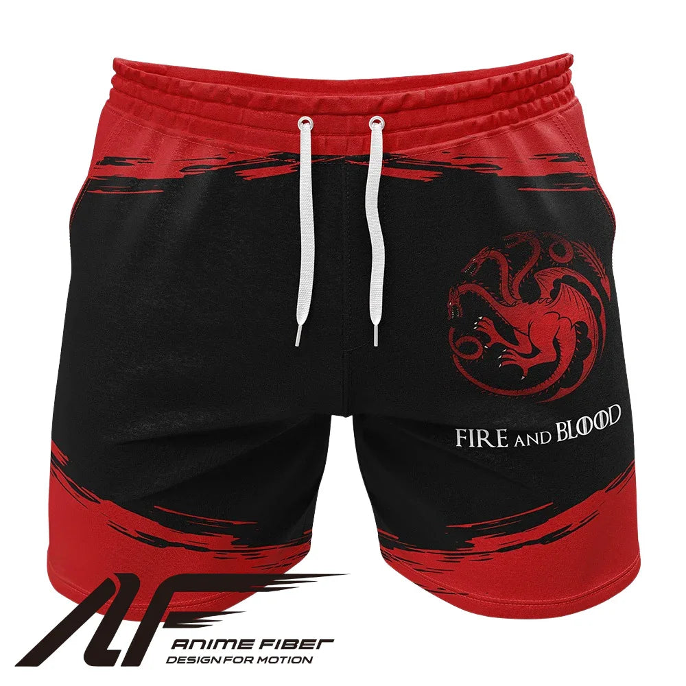 Game of Thrones House Targaryen Gym Shorts