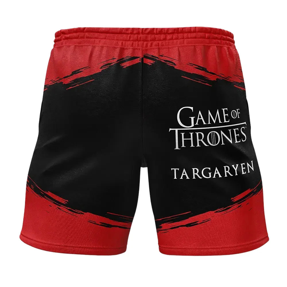 Game of Thrones House Targaryen Gym Shorts