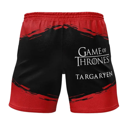 Game of Thrones House Targaryen Gym Shorts