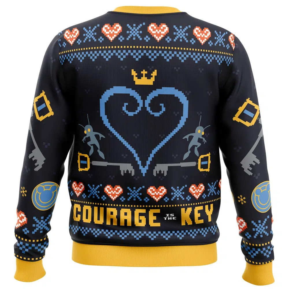 Kingdom Hearts Courage is the Key Christmas Sweatshirt