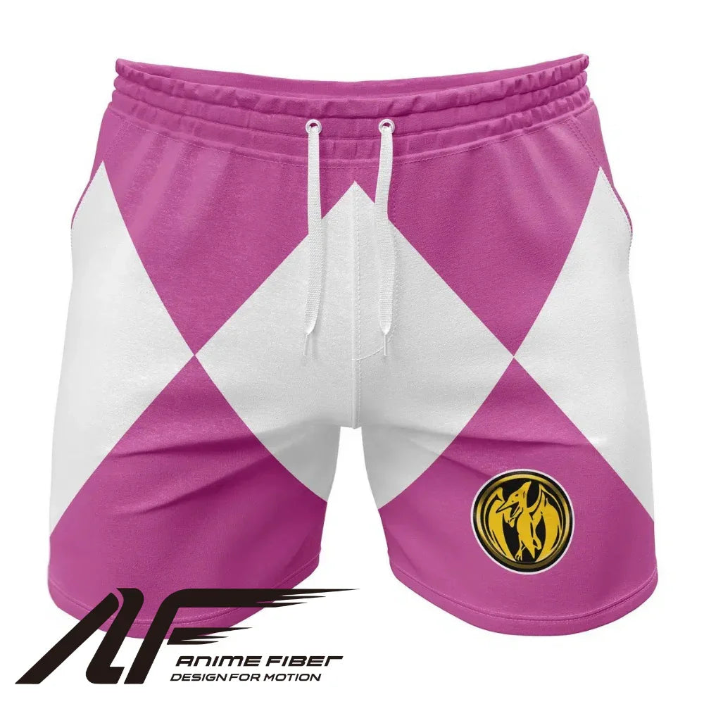 Power Rangers Pink Ranger Power Coin Gym Shorts
