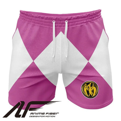 Power Rangers Pink Ranger Power Coin Gym Shorts
