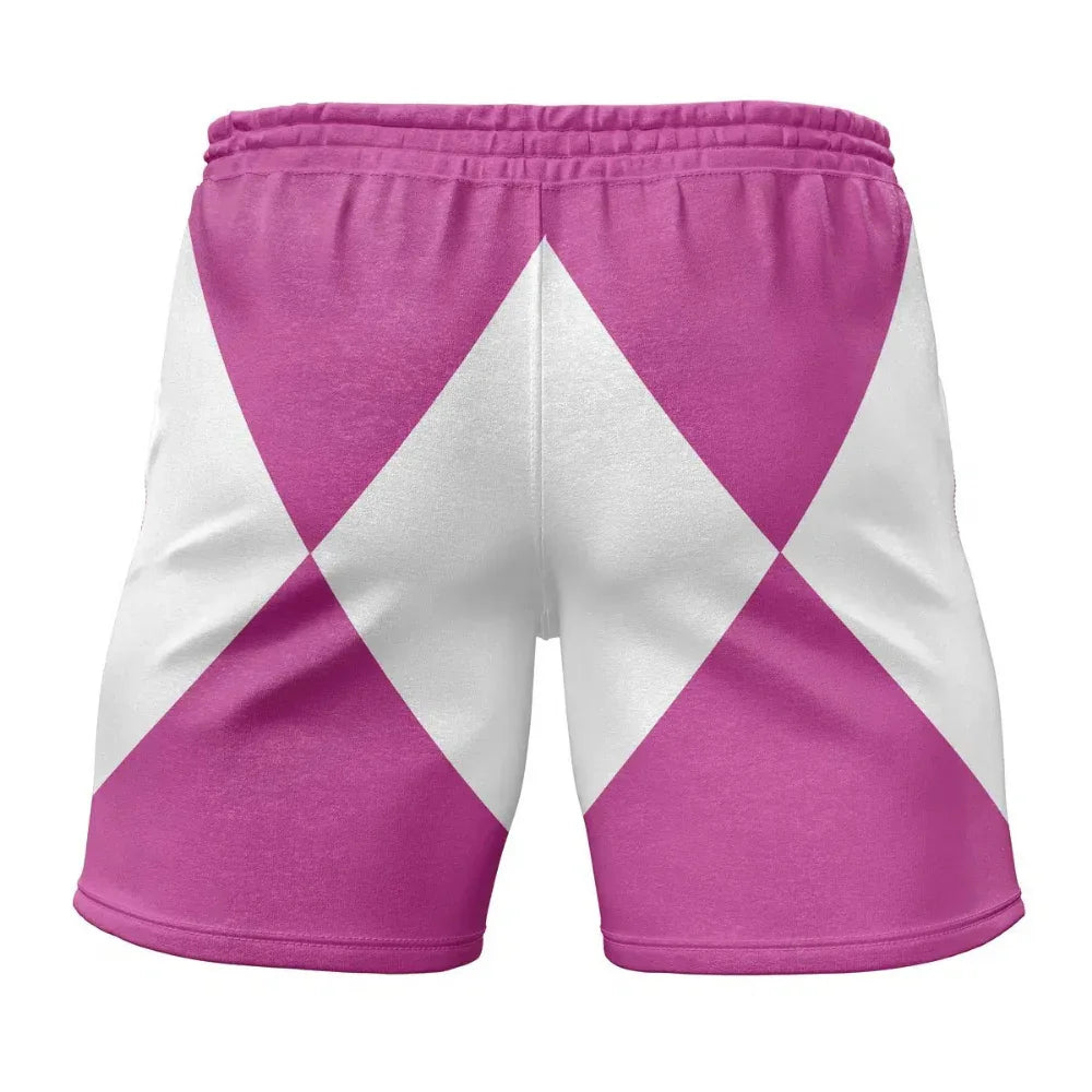 Power Rangers Pink Ranger Power Coin Gym Shorts
