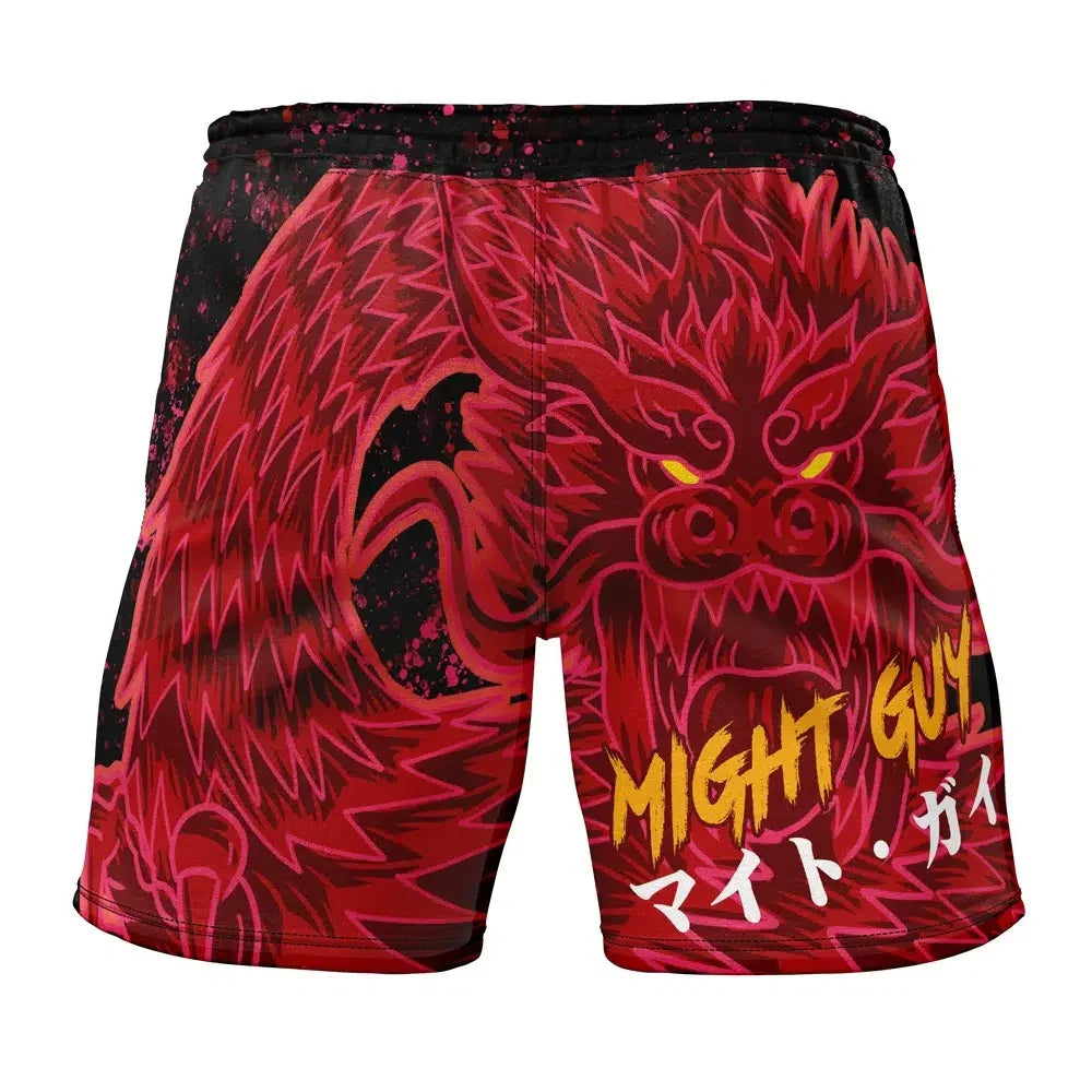 Naruto Shippuden Might Guy 8th Gate Dragon Gym Shorts
