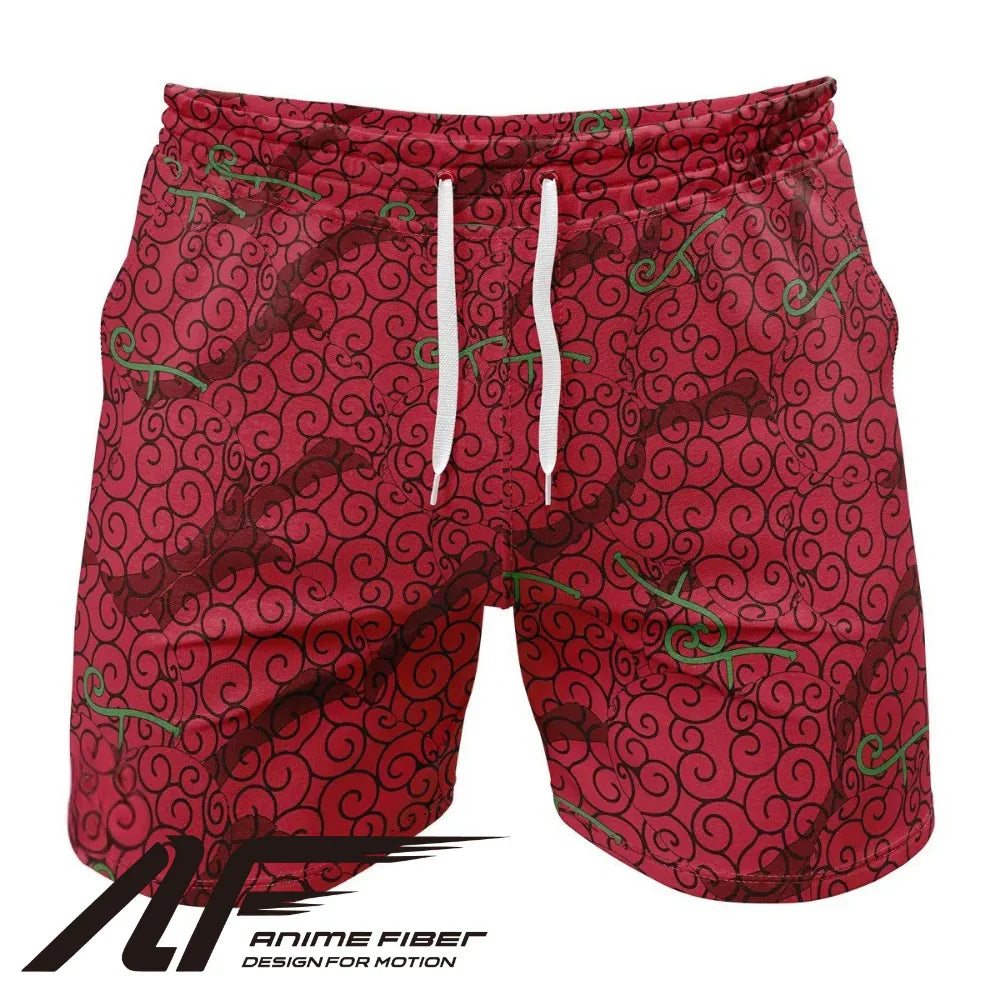 One Piece Ope Ope No Mi Law Devil Fruit Gym Shorts
