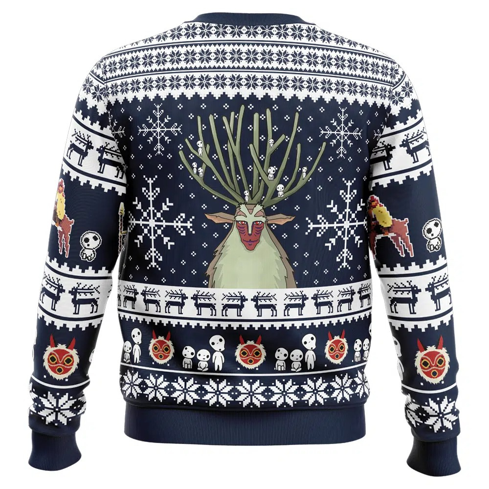 Ghibli Studio Princess Mononoke Christmas Sweatshirt