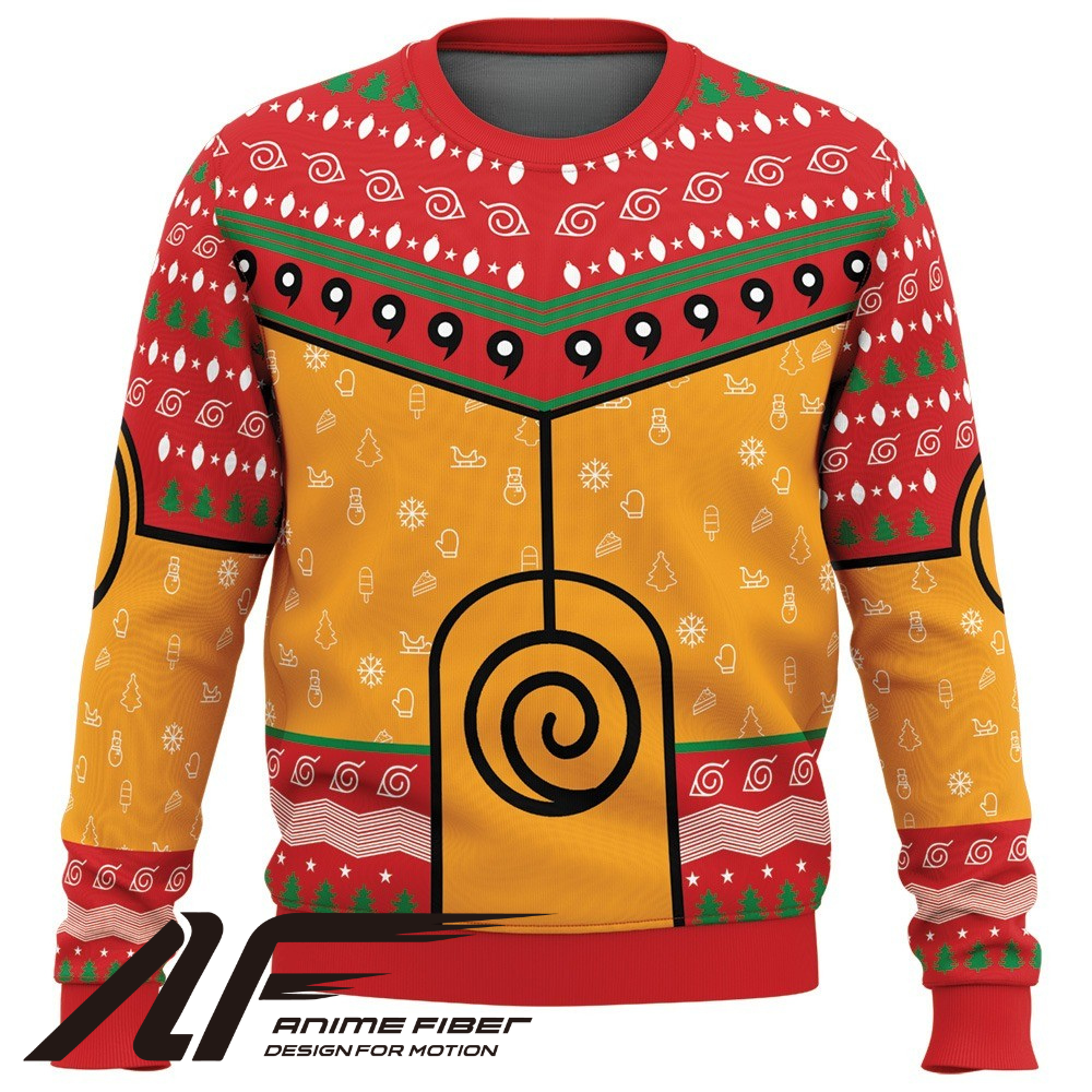 Naruto Shippuden Nine-Tails Chakra Mode Christmas Sweatshirt