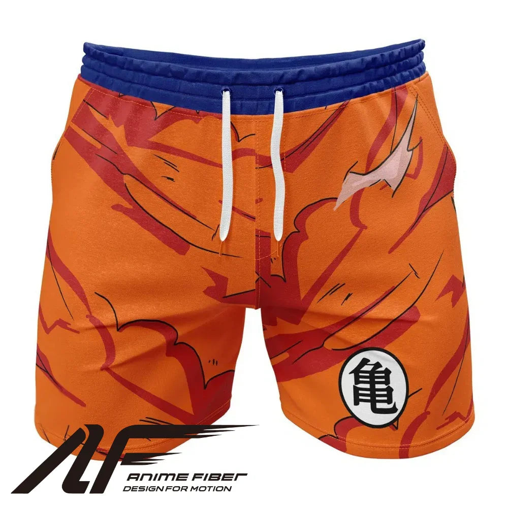 Dragon Ball Z Goku Torn Gi Gym Shorts