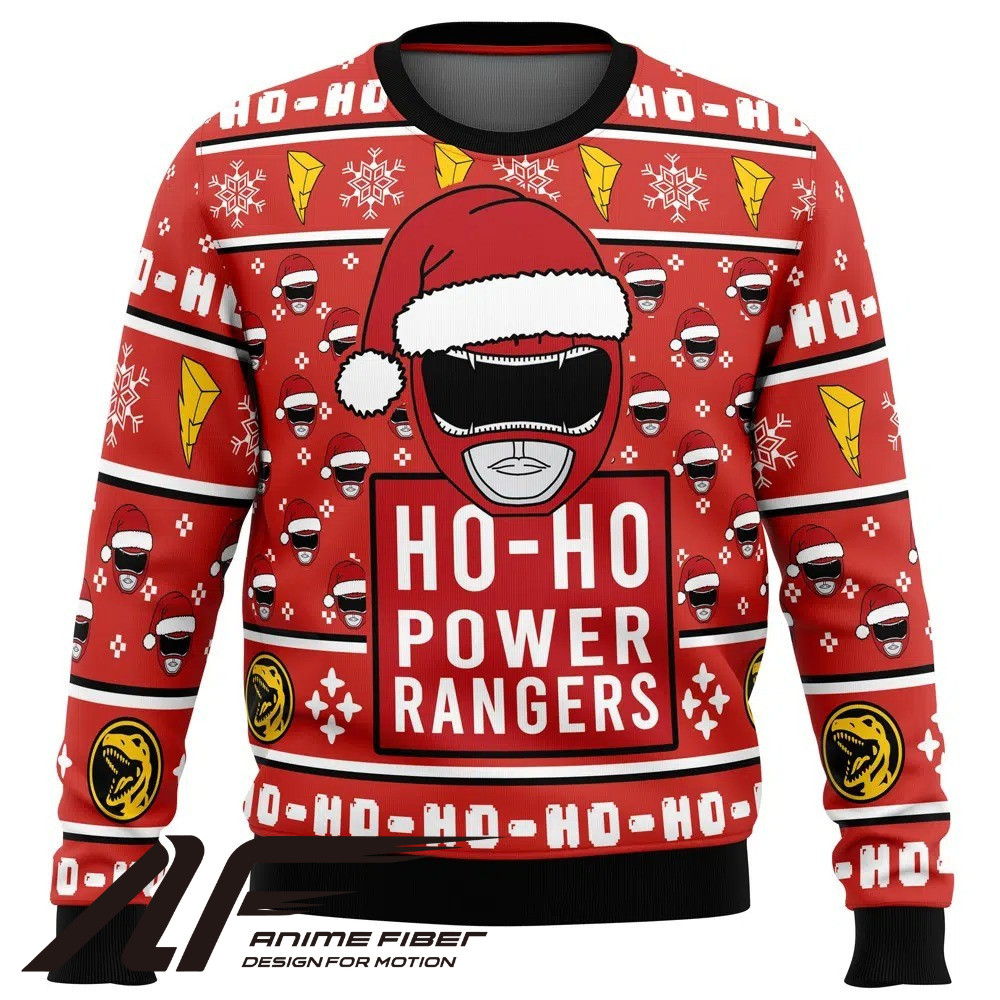 Power Rangers Red Ranger Ho-Ho Christmas Sweatshirt