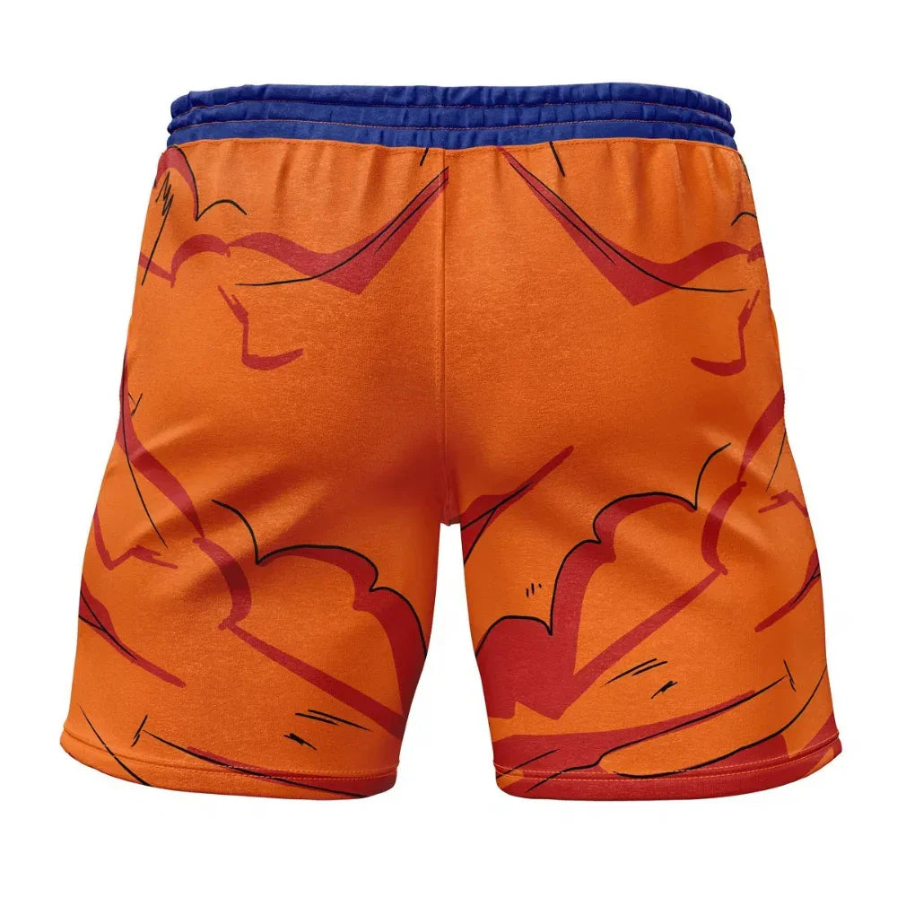 Dragon Ball Z Goku Torn Gi Gym Shorts