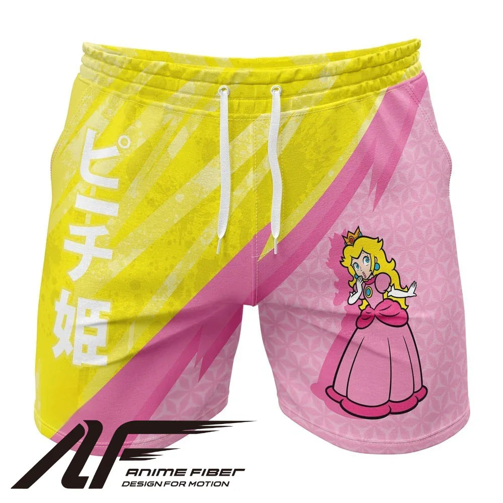 Mario Bros Princess Peach Gym Shorts