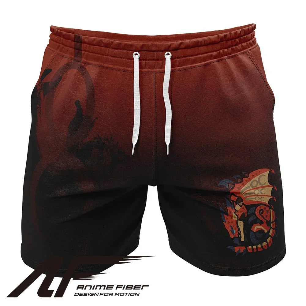 Monster Hunter Rathalos Gym Shorts