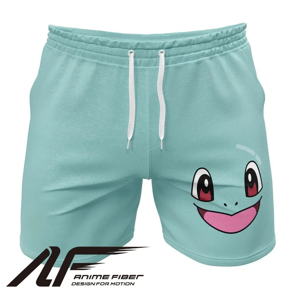Pokemon Squirtle Face Gym Shorts