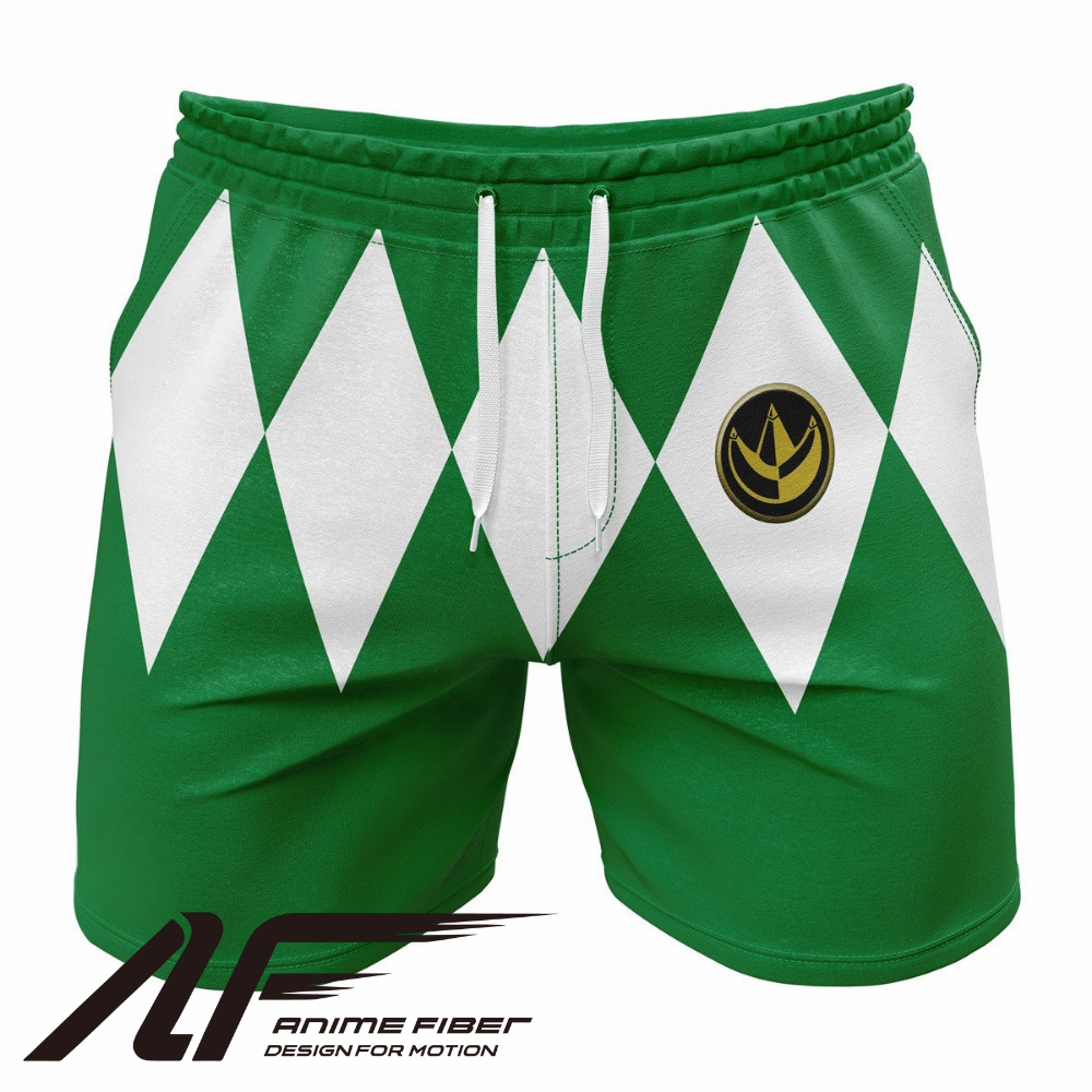Power Rangers Green Ranger Mighty Morphin Gym Shorts