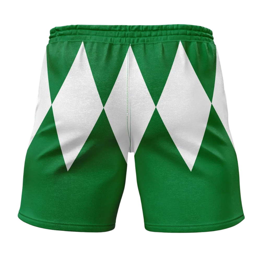 Power Rangers Green Ranger Mighty Morphin Gym Shorts