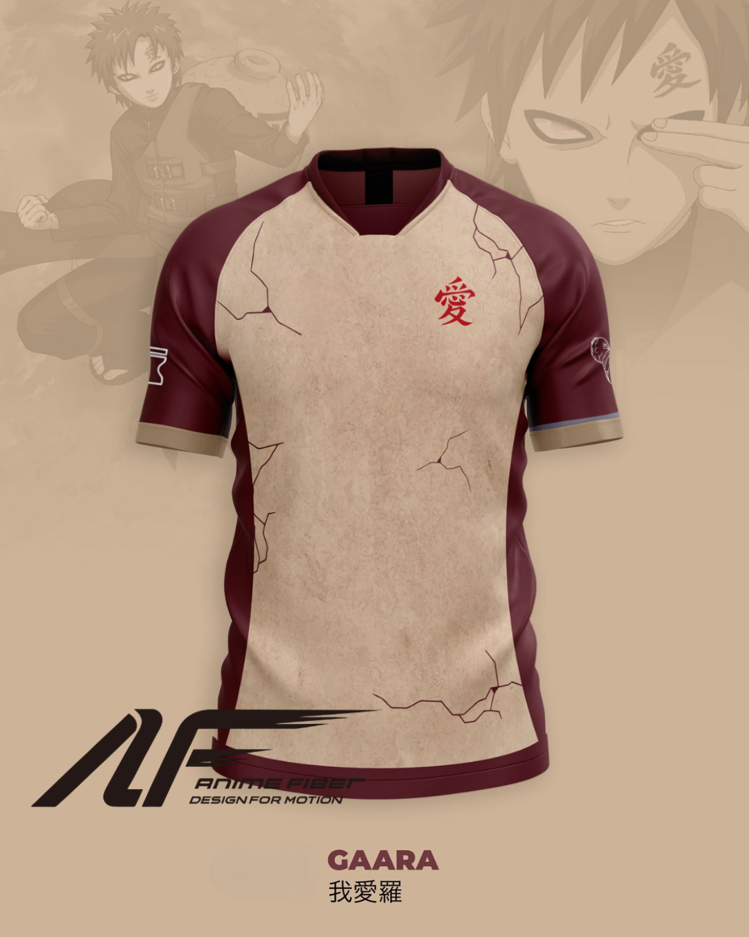 Gaara Soccer Jersey | Naruto Anime Jersey