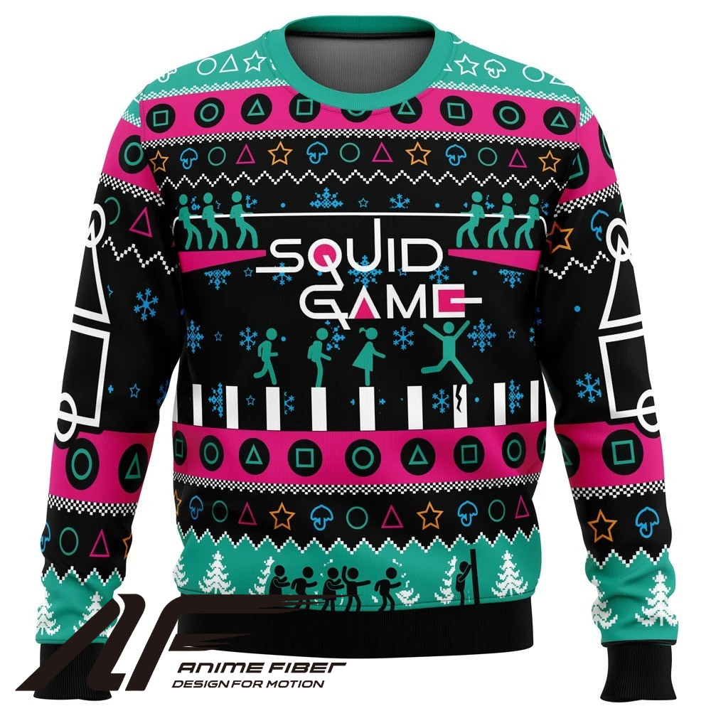 Squid Game The Game is On Christmas Sweatshirt