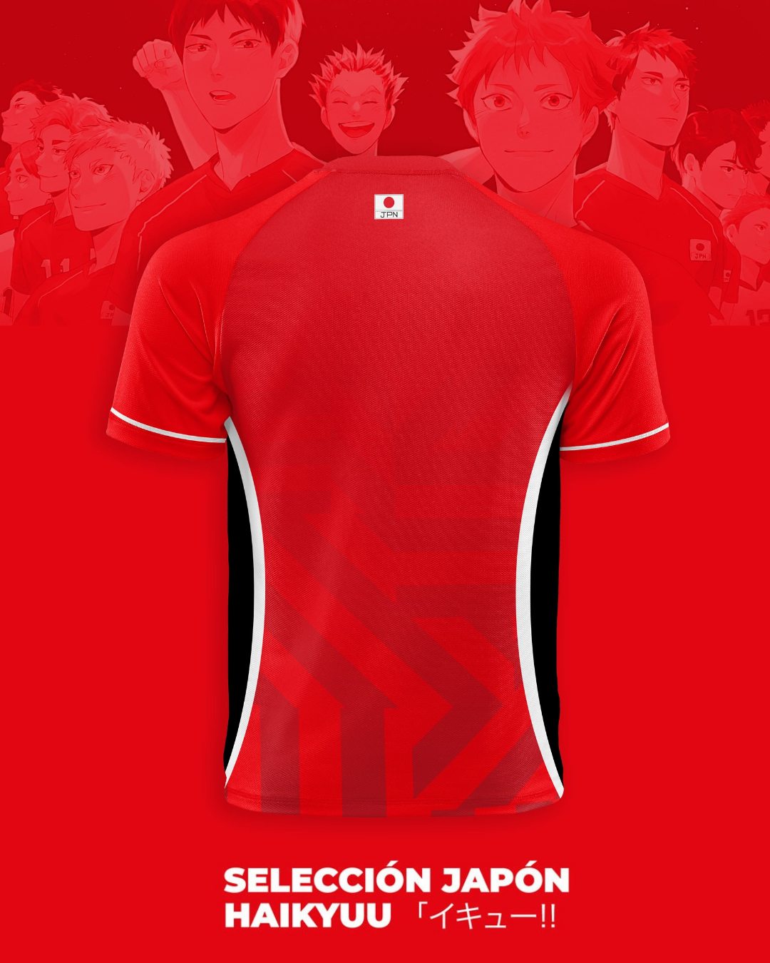 Japan Soccer Jersey | Haikyuu Anime Jersey