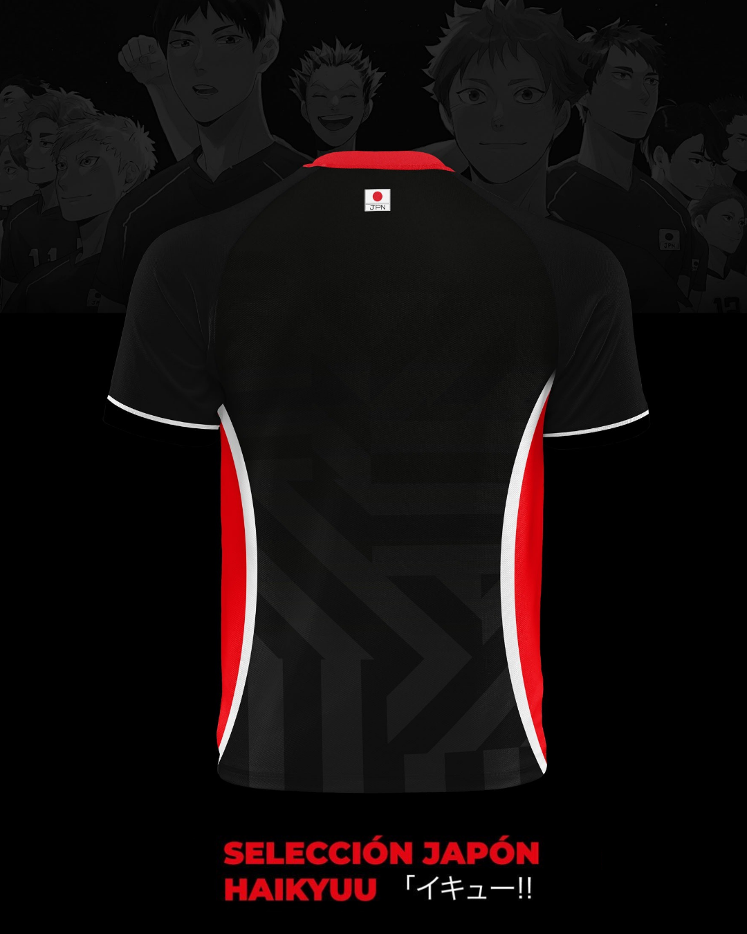 Japan Away Soccer Jersey | Haikyuu Anime Jersey