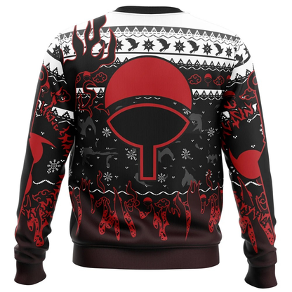 Naruto Shippuden Uchiha Emblem Weihnachts-Sweatshirt