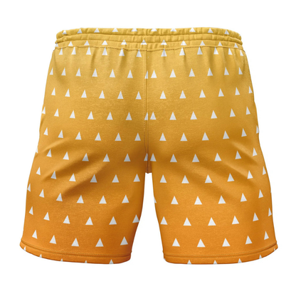 Demon Slayer Zenitsu Agatsuma V2 Gym Shorts