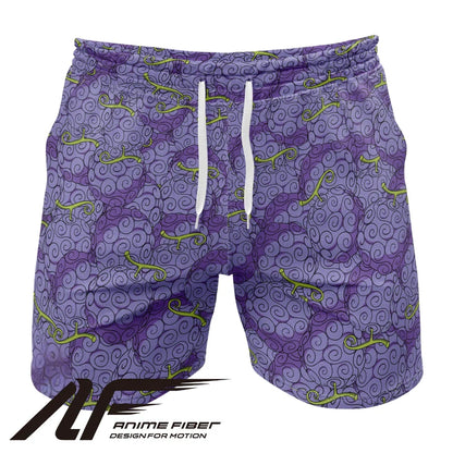 One Piece Gomu Gomu No Mi Devil Fruit Gym Shorts