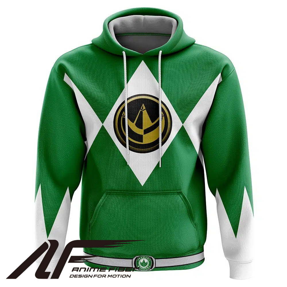 Power Rangers Green Ranger Mighty Morphin Hoodie - ANIME FIBER