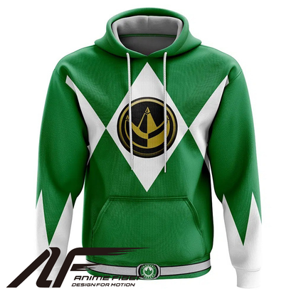 Power Rangers Green Ranger Mighty Morphin Hoodie - ANIME FIBER