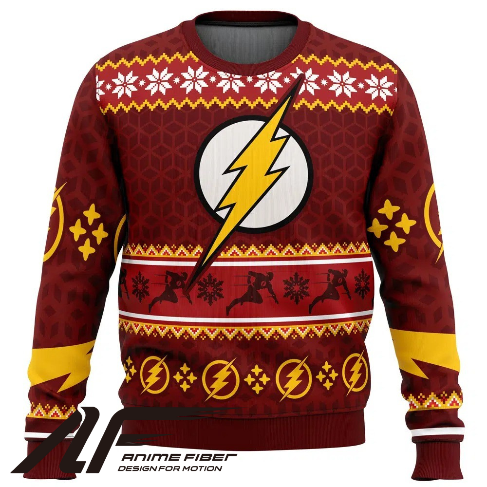 DC Comics The Flash Fast Christmas Sweatshirt