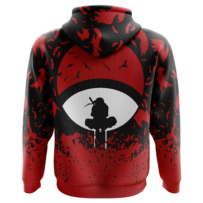 Naruto Shippuden Uchiha Symbol Itachi Hoodie - ANIME FIBER